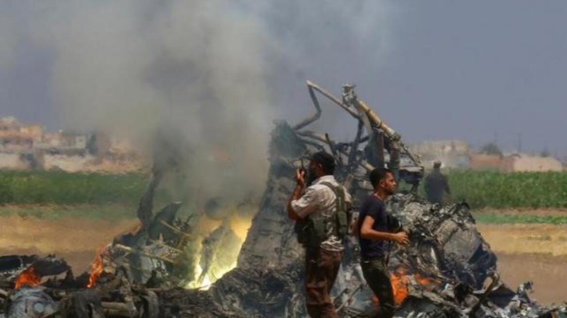 Βίντεο: Ρίψη τοξικού αερίου στην περιοχή που κατερρίφθη το ρωσικό ελικόπτερο στη Συρία